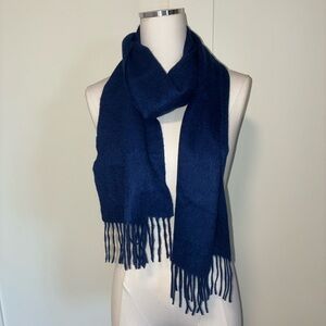 Cashmere Navy Blue Scarf